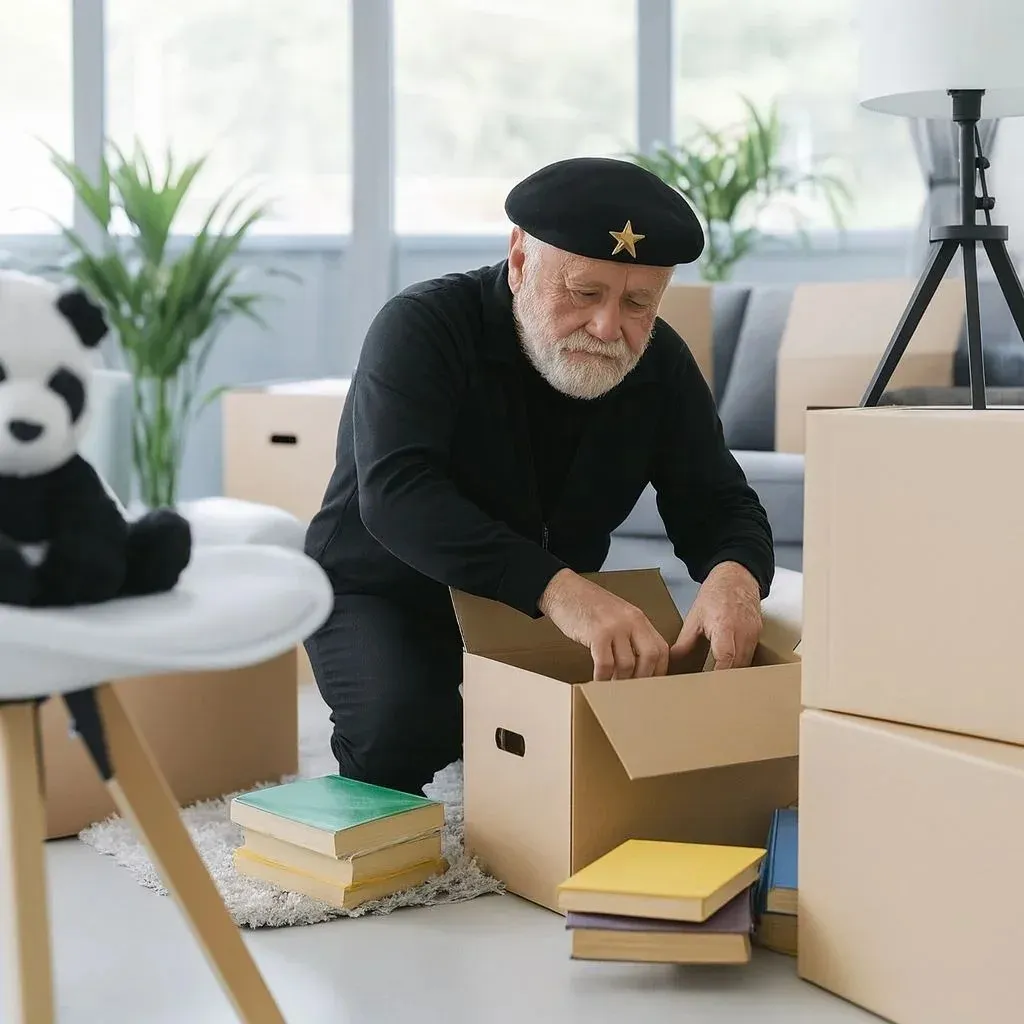 Sorgfältiges Verpacken bei Wohnungsräumung